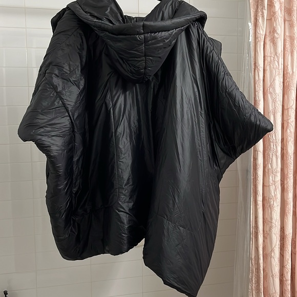 Norma Kamali sleeping bag coat with hood in black size XS/S - Picture 6 of 7